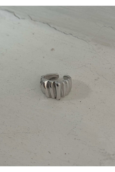 Heliophilia Silver Anillo de Cuerpo de Latón Plateado Ajustable Heliophilia Silver Anillo de Cuerpo de Latón Plateado Ajustable